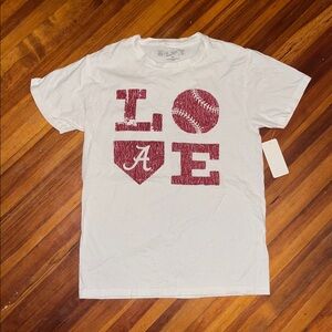 NWT 🌹 Alabama Crimson Tide Baseball Softball Tee Shirt Size S